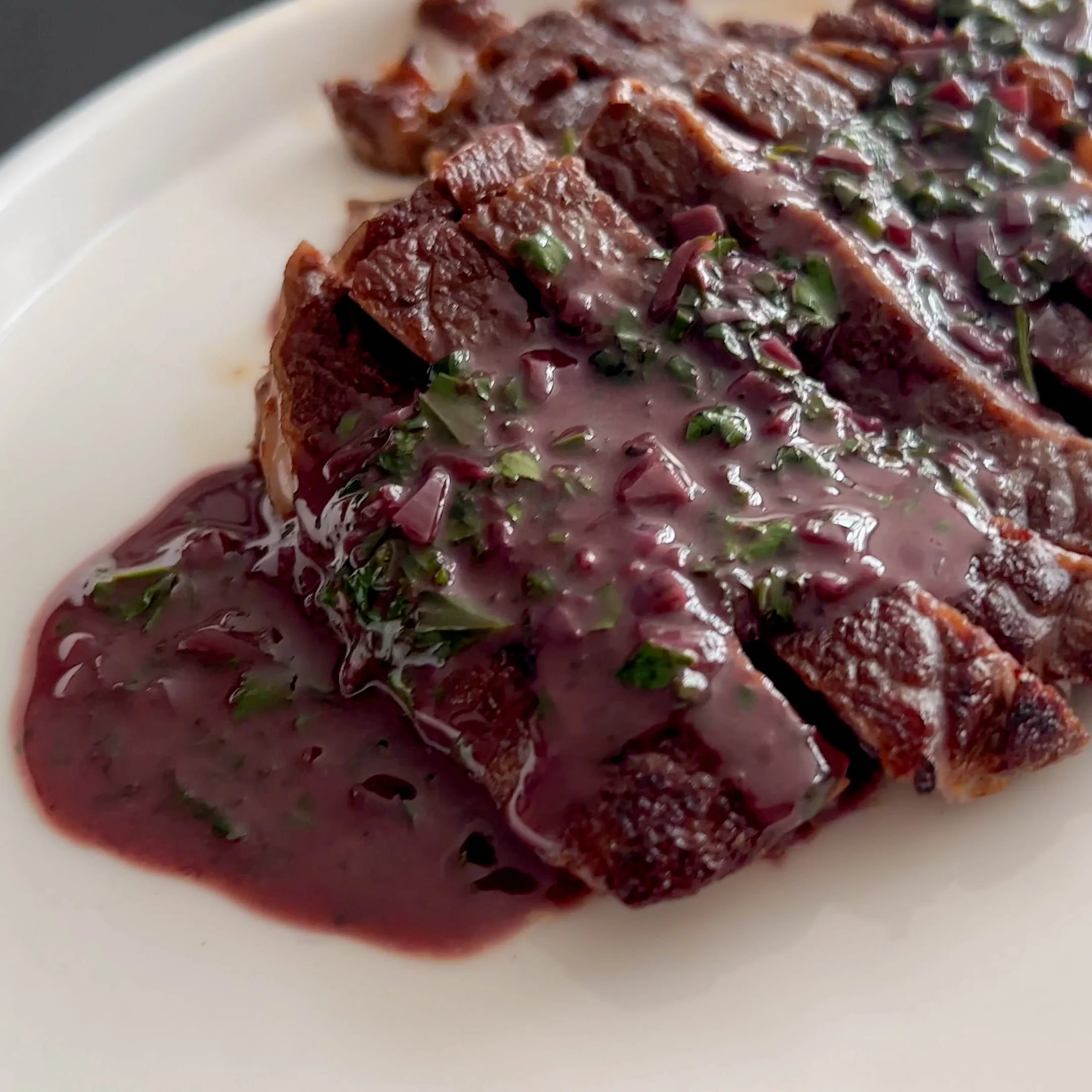 Steak with Red Wine Pan Sauce — Ethan