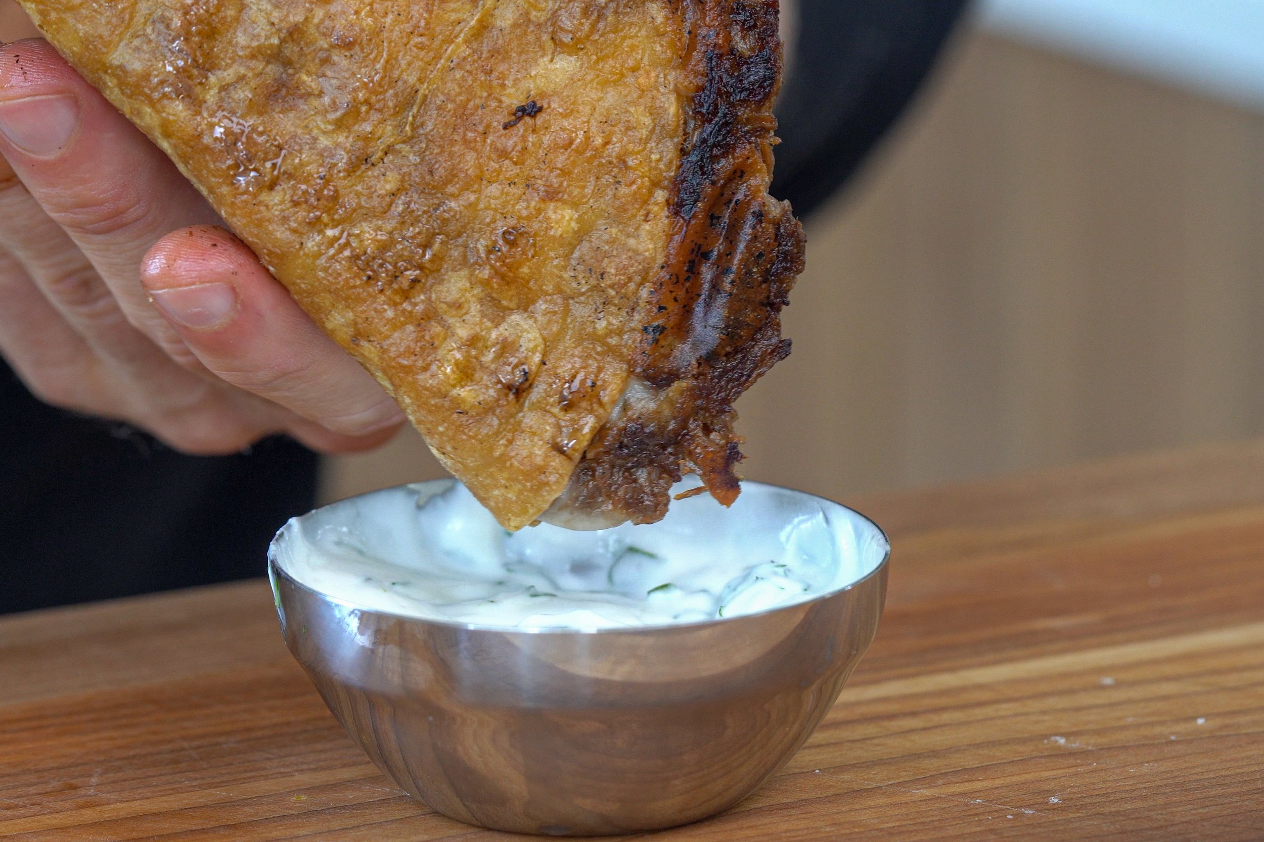 Crispy Braised Beef Quesadilla