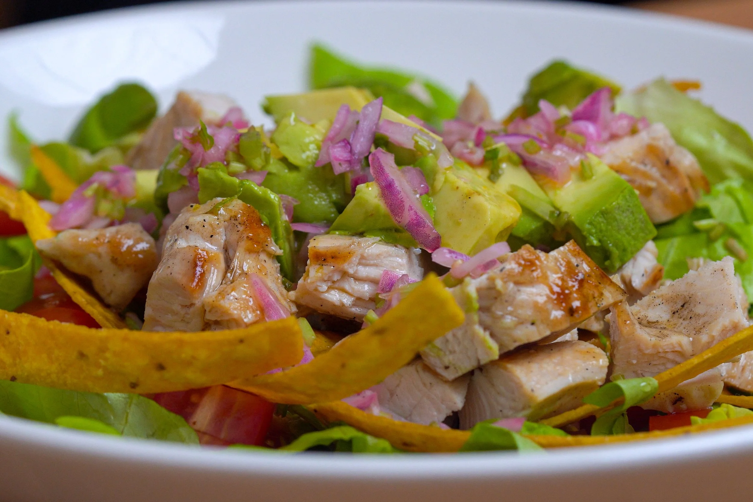 Chicken &amp; Tortilla Strip Salad