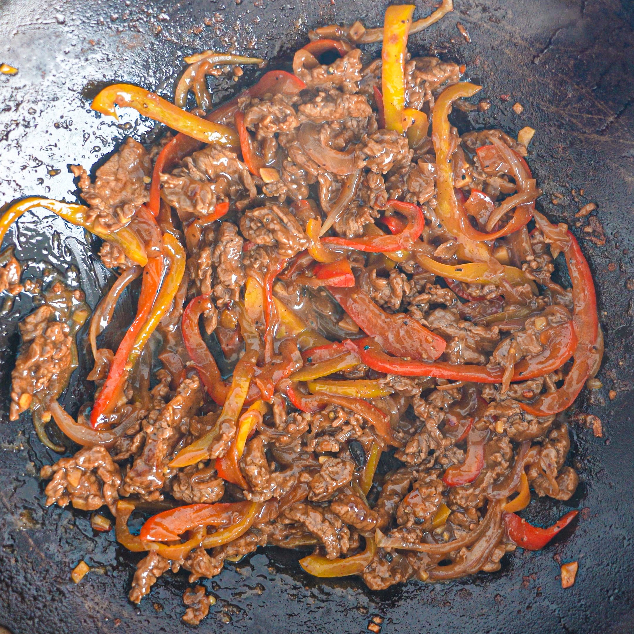 Black pepper beef