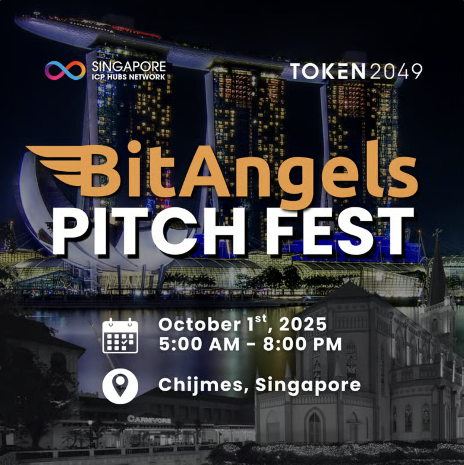 BitAngels Pitchfest x ICP Hubs x Network School Singapore Token2049