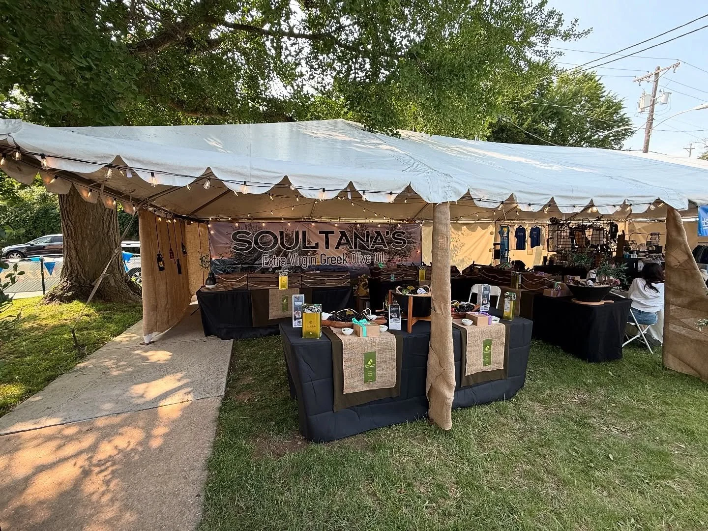 Day 1 at the Greek Festival has officially begun! 🫒✨
Swing by our booth for a taste of Greece &mdash; and enter our raffle for a chance to win a trip to Greece 🇬🇷💫
🎁 We&rsquo;ve got your favorites: premium EVOO, sea salts, herbal teas &amp; more