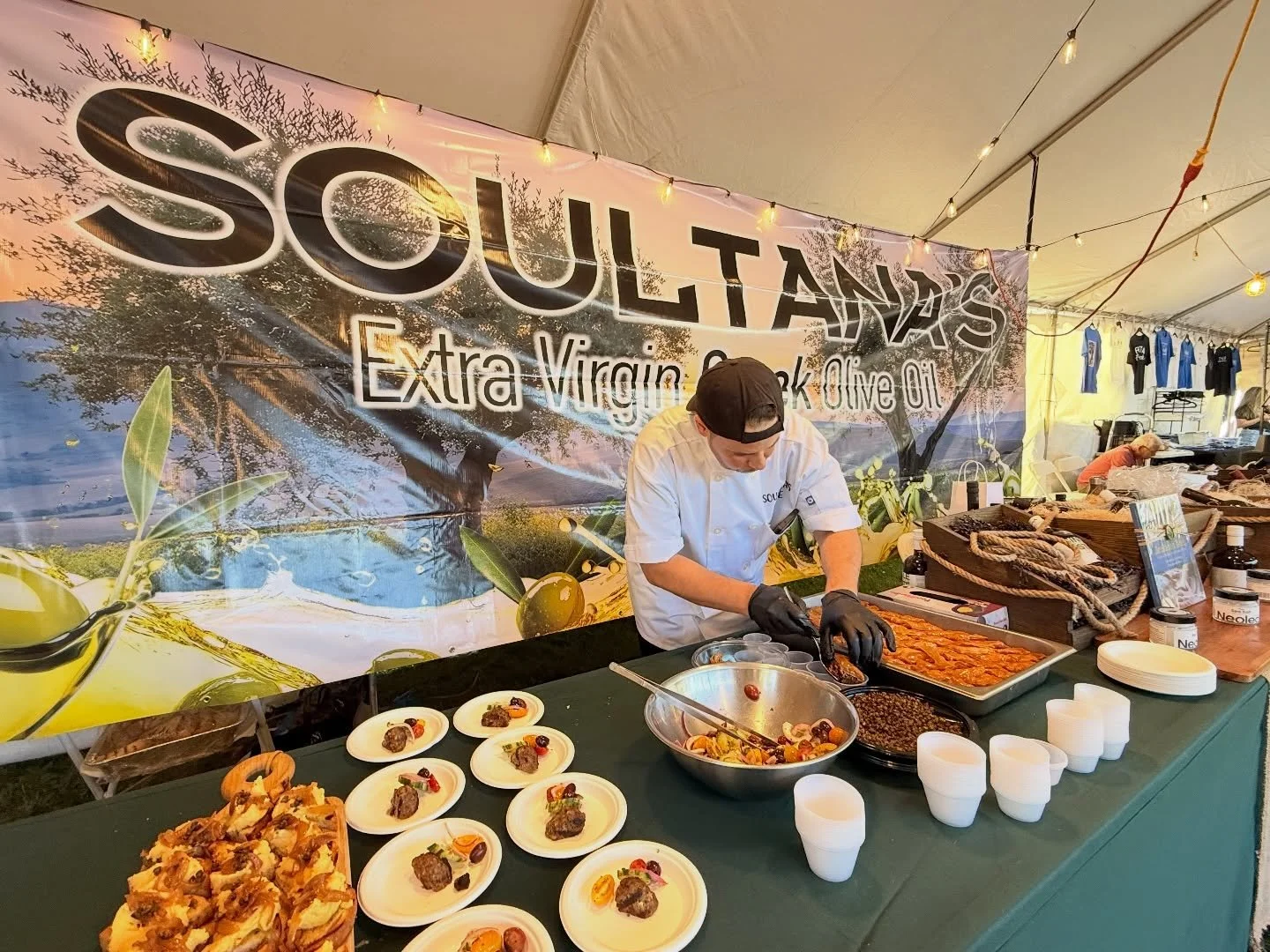 Join us this week at the Wilmington Greek Festival and discover the authentic flavors of Greece! Our Executive Chef is on-site preparing and sampling delicious recipes straight from our cookbook, Soultana&rsquo;s Table.

🍈 Premium Greek Olive Oil
📖