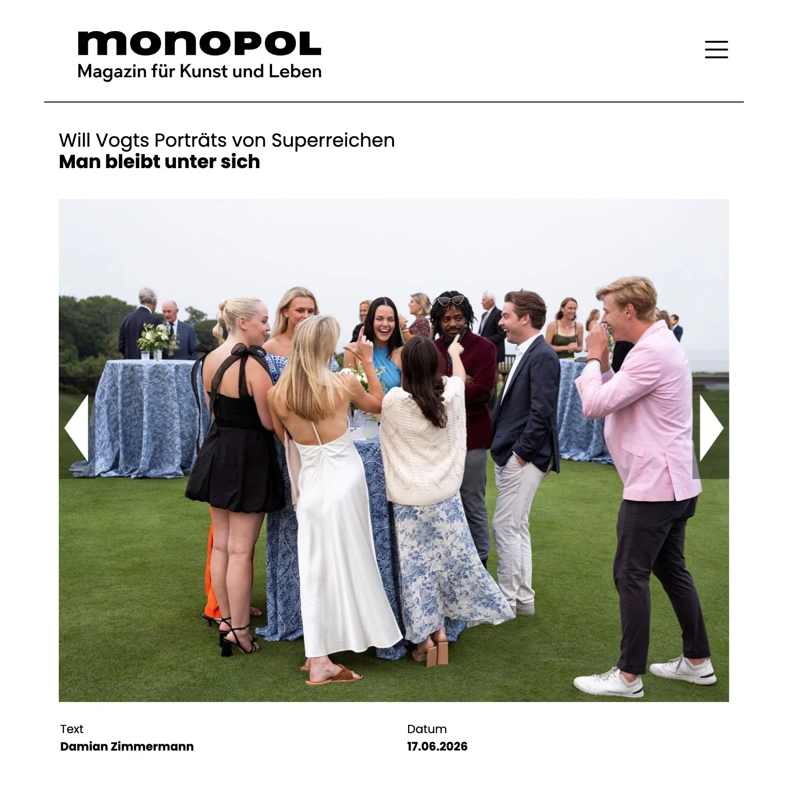 Monopol – Magazin für Kunst und Leben ~ Berlin, Germany