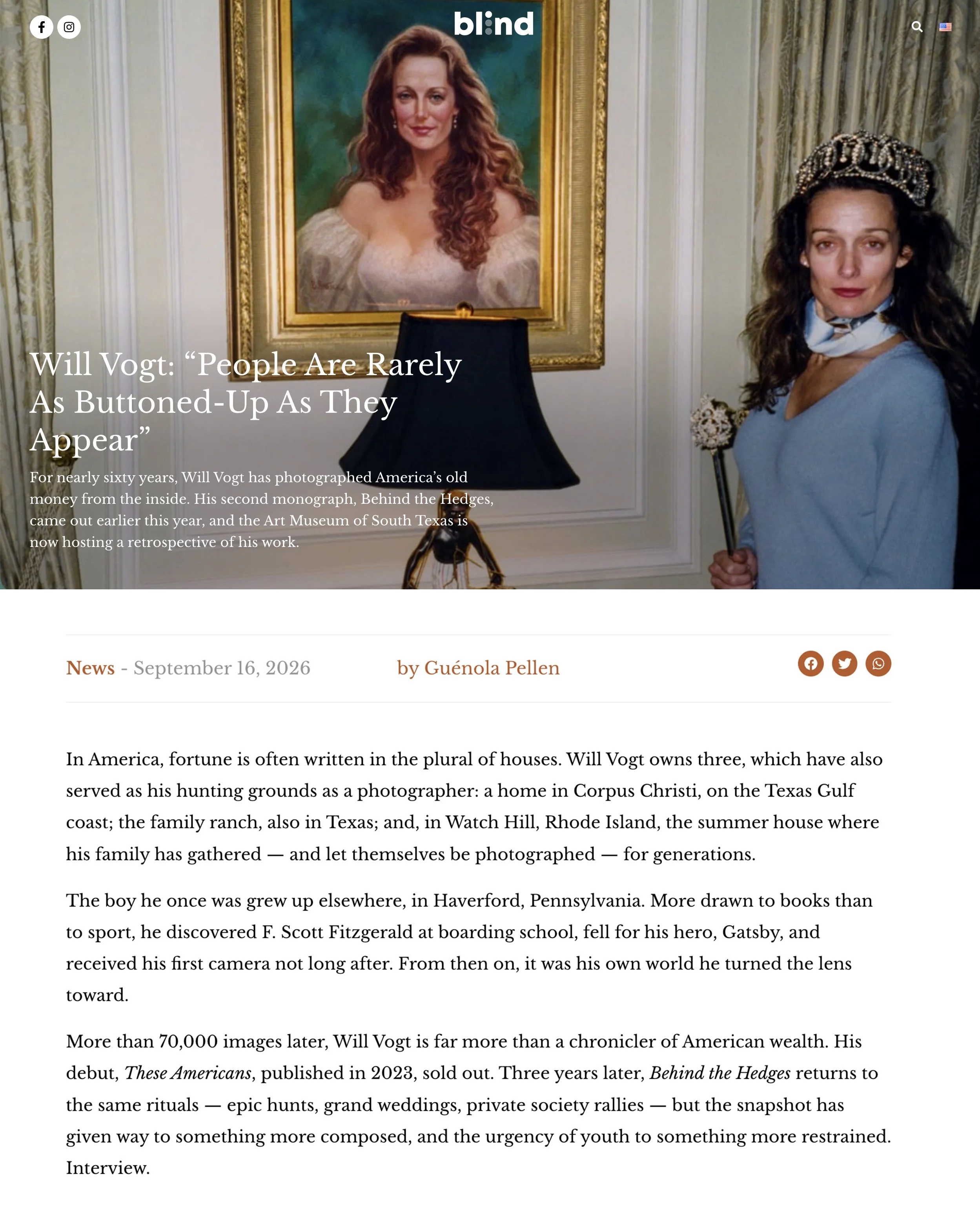 Blind Magazine Interview ~ Paris, France