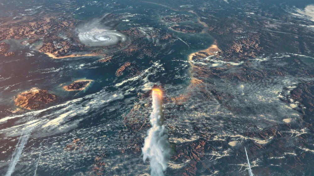 Digital Matte Painting created by Karlie Carpentier Rosin as a part of short film called Atmosphere created with a team of artists. Karlie was responsible to create the concept for this shot, as well as the whole matte painting, and compositing.