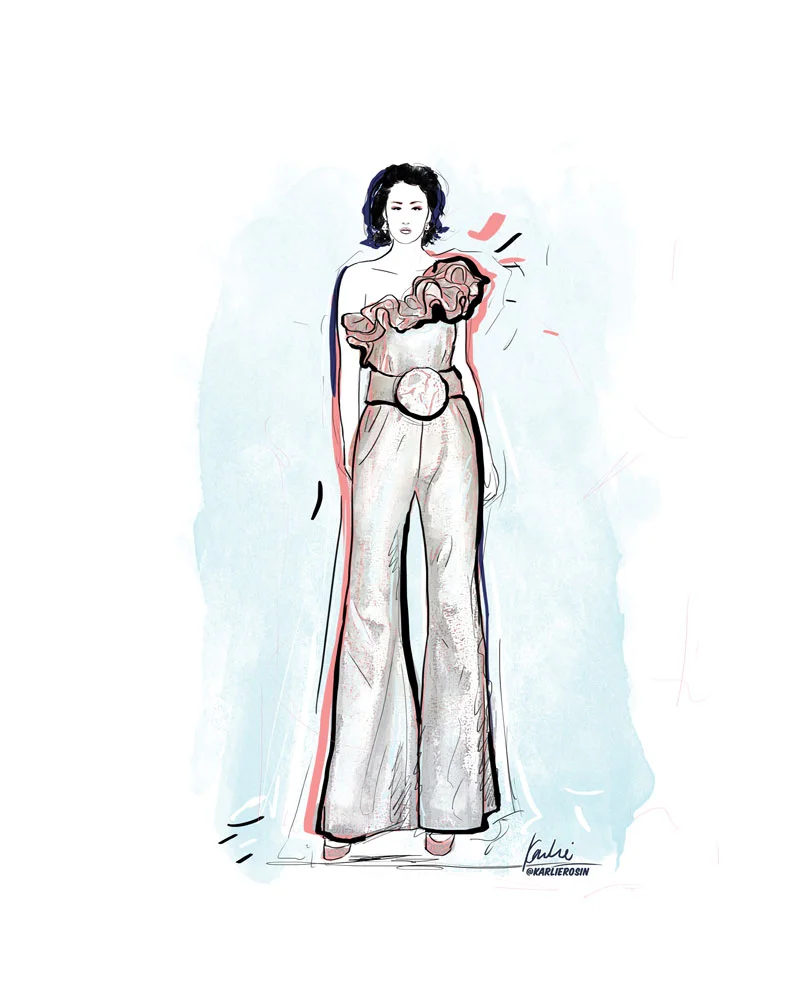 Fashion Illustration: mixed media | Partnership with Vancouver Fashion Week