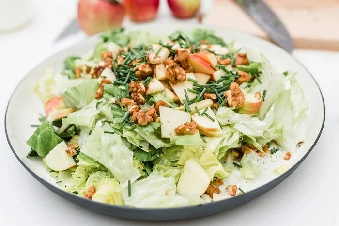 Romaine and Apple Salad Hitchcock Farms.