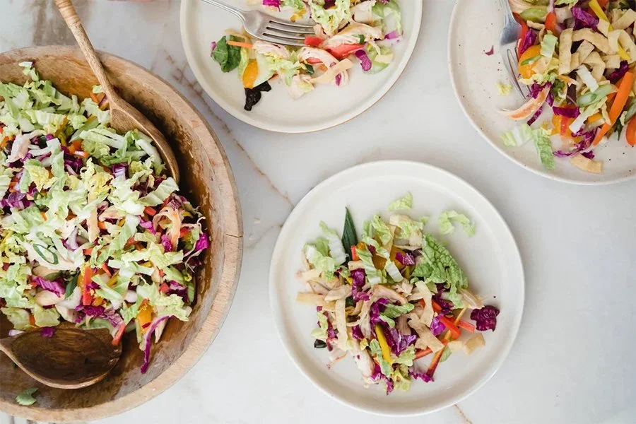 Napa Cabbage & Chicken Chopped Salad