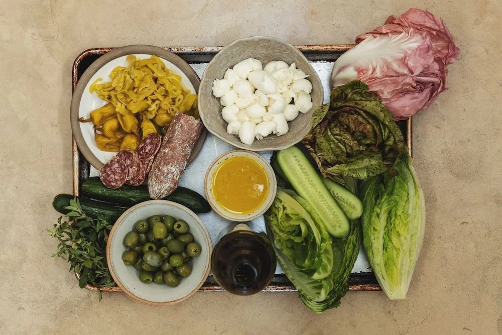 antipasto salad with italian vinaigrette recipe hitchcock farms