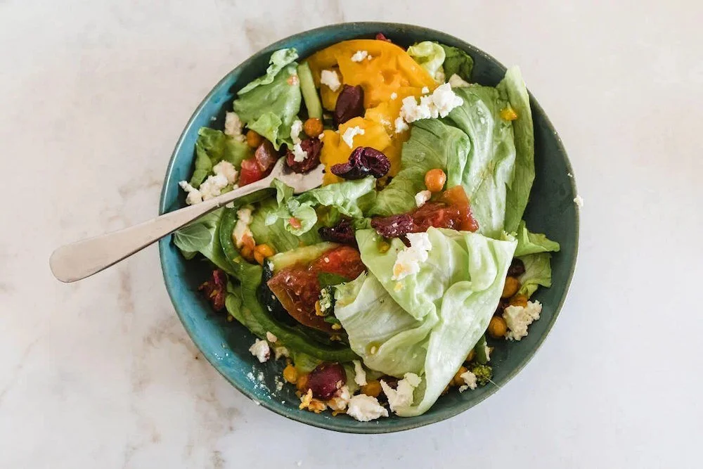 iceberg babies stack salad ingredients
