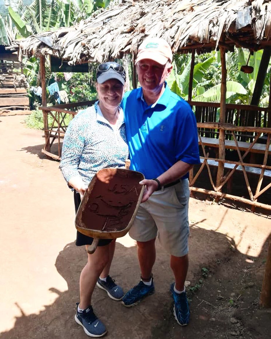 Golf Safari House guests enjoying a day trip to Materuni waterfall. 

This excursion takes you to the foothills of Mt Kilimanjaro, home to the Chagga tribe. Walk through lush vegetation to get to the beautiful Materuni waterfall. Then venture through