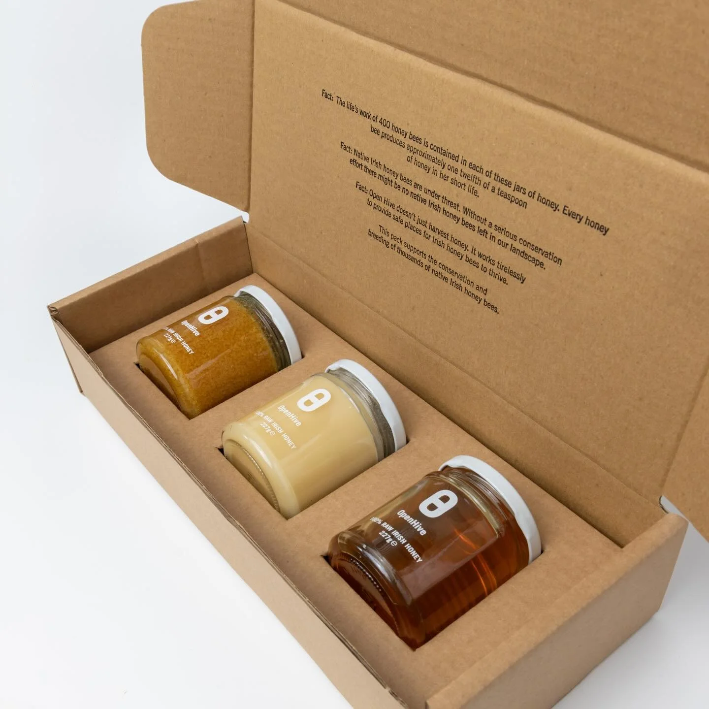 Make sure to pick up some of our award winning honey for that someone special in your life! We recently won the @blasnaheireann gold and silver this year! We will gift wrap any gift box orders and can add a note to that special someone. #openhive #be