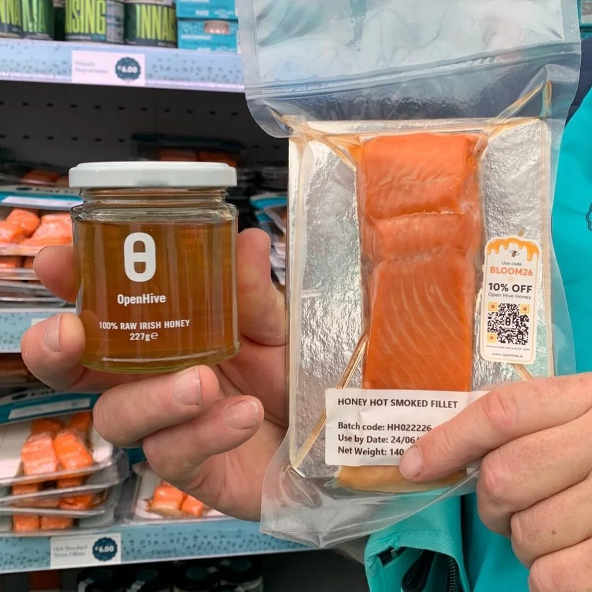 Always great to collaborate with fantastic food producers like Mag and Ger from @goatsbridge trout farm. This delicious collab is available at @bordbiabloom this weekend!