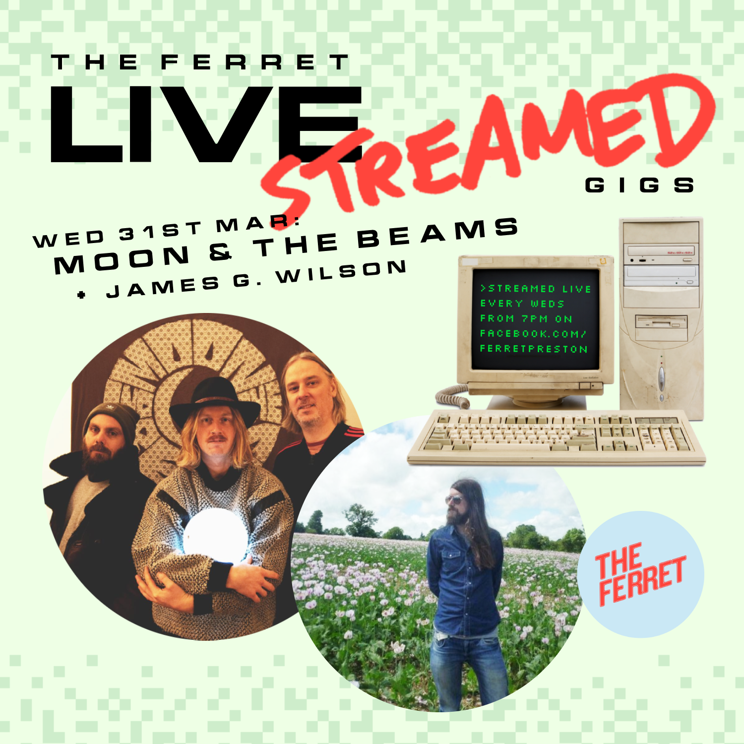 The Ferret Livestream: Moon And The Beams + James G. Wilson
