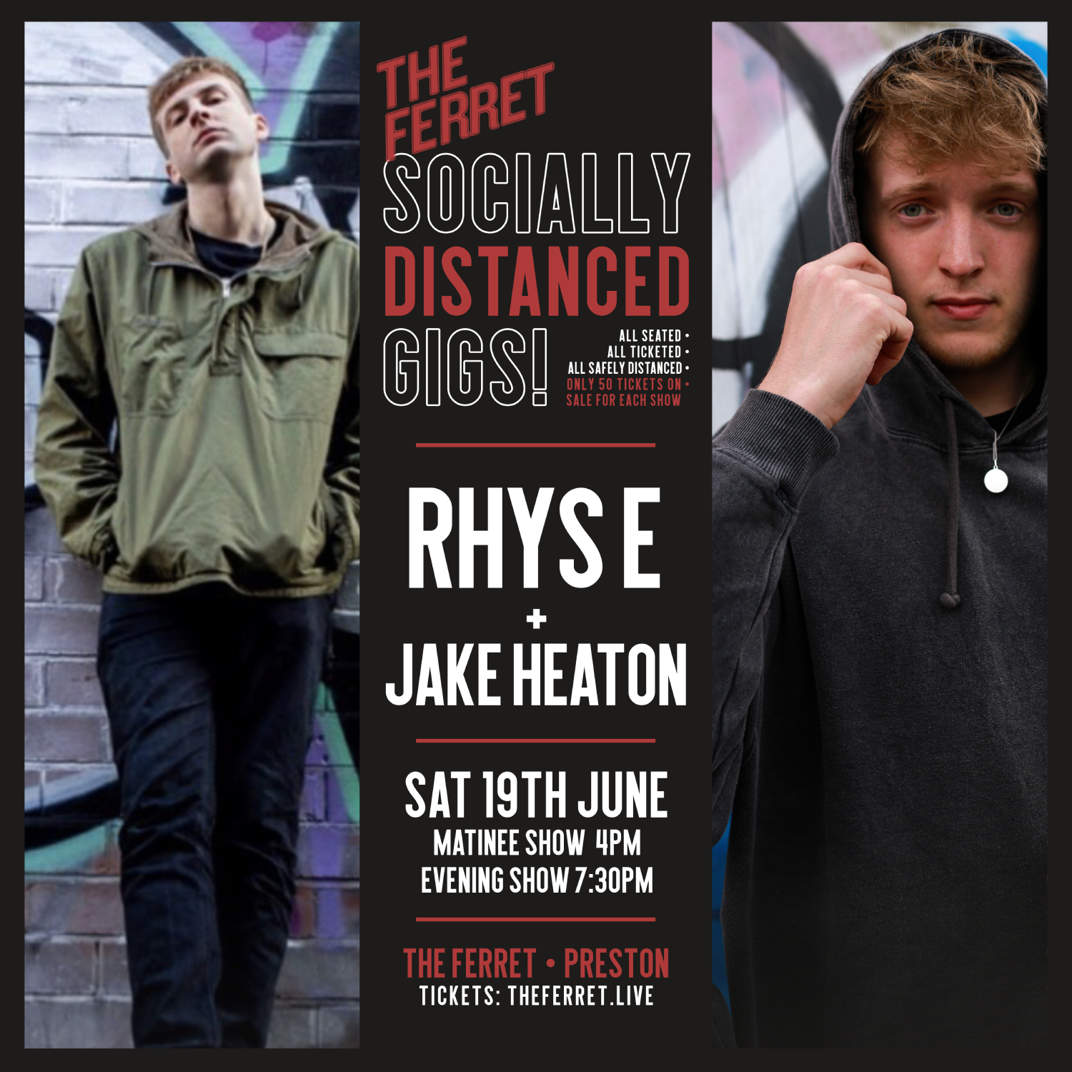 Rhys E + Jake Heaton - Socially Distanced Gig - Evening Show