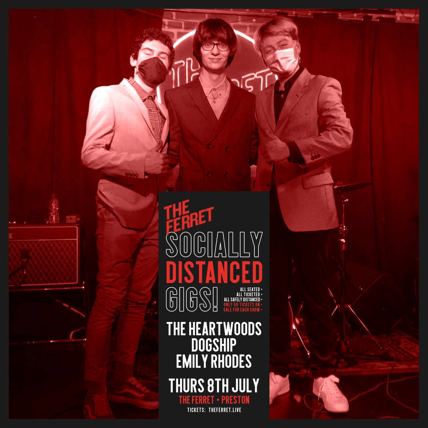 The Heartwoods + Dogship + Emily rhodes - Socially Distanced Gig