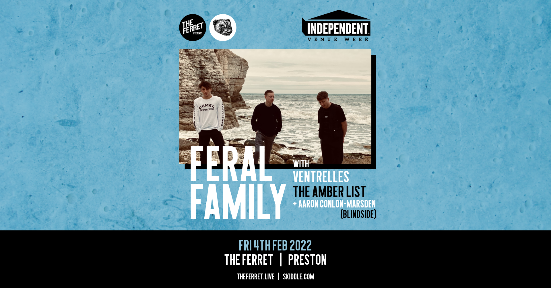 Feral Family + Ventrelles + The Amber List | Independent Venue Week 2022