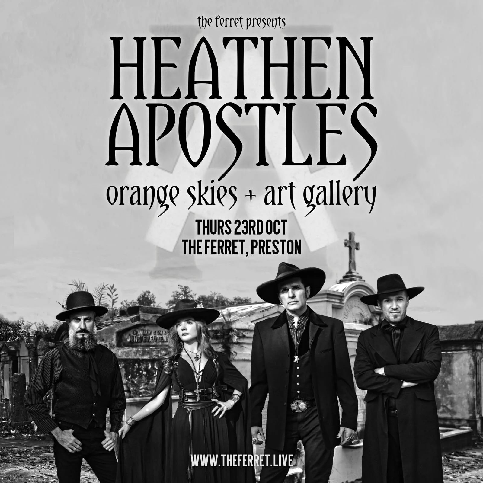 Heathen Apostles + Orange Skies + Art Gallery