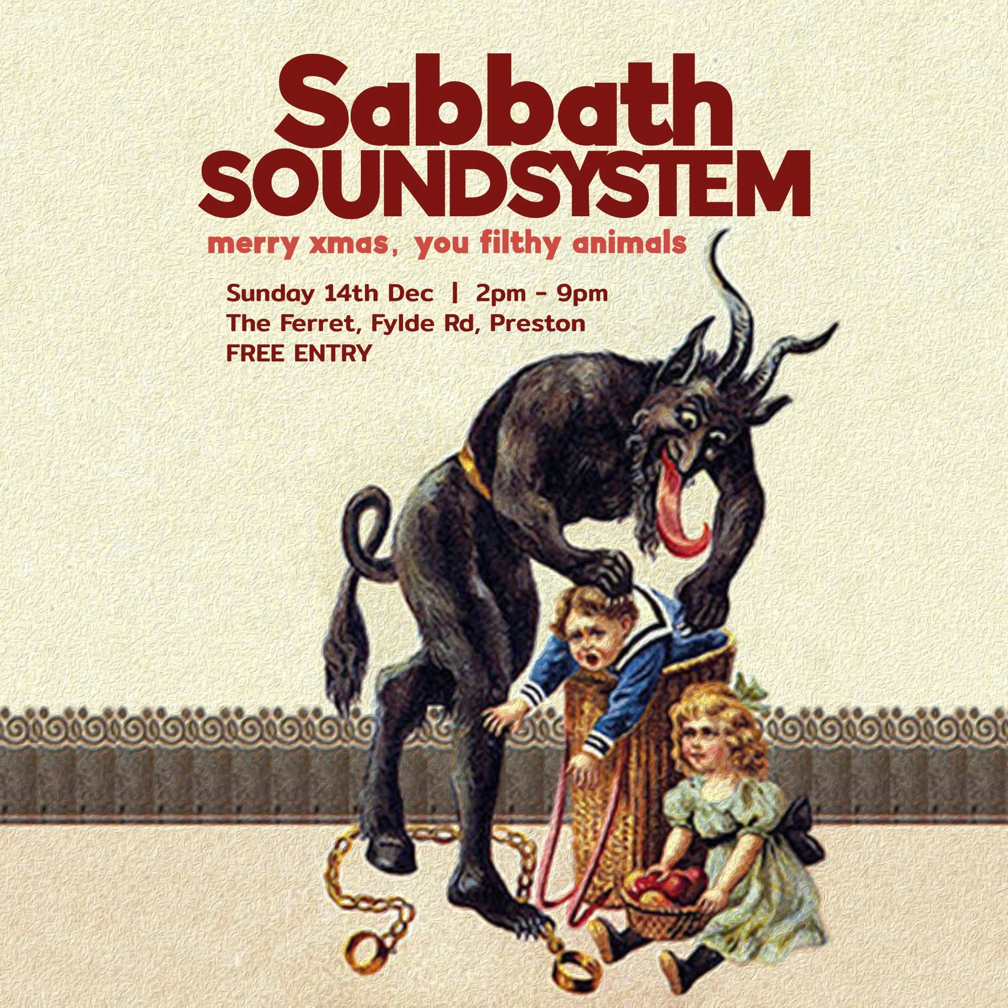 Sabbath Soundsystem: Merry Xmas, You Filthy Animals