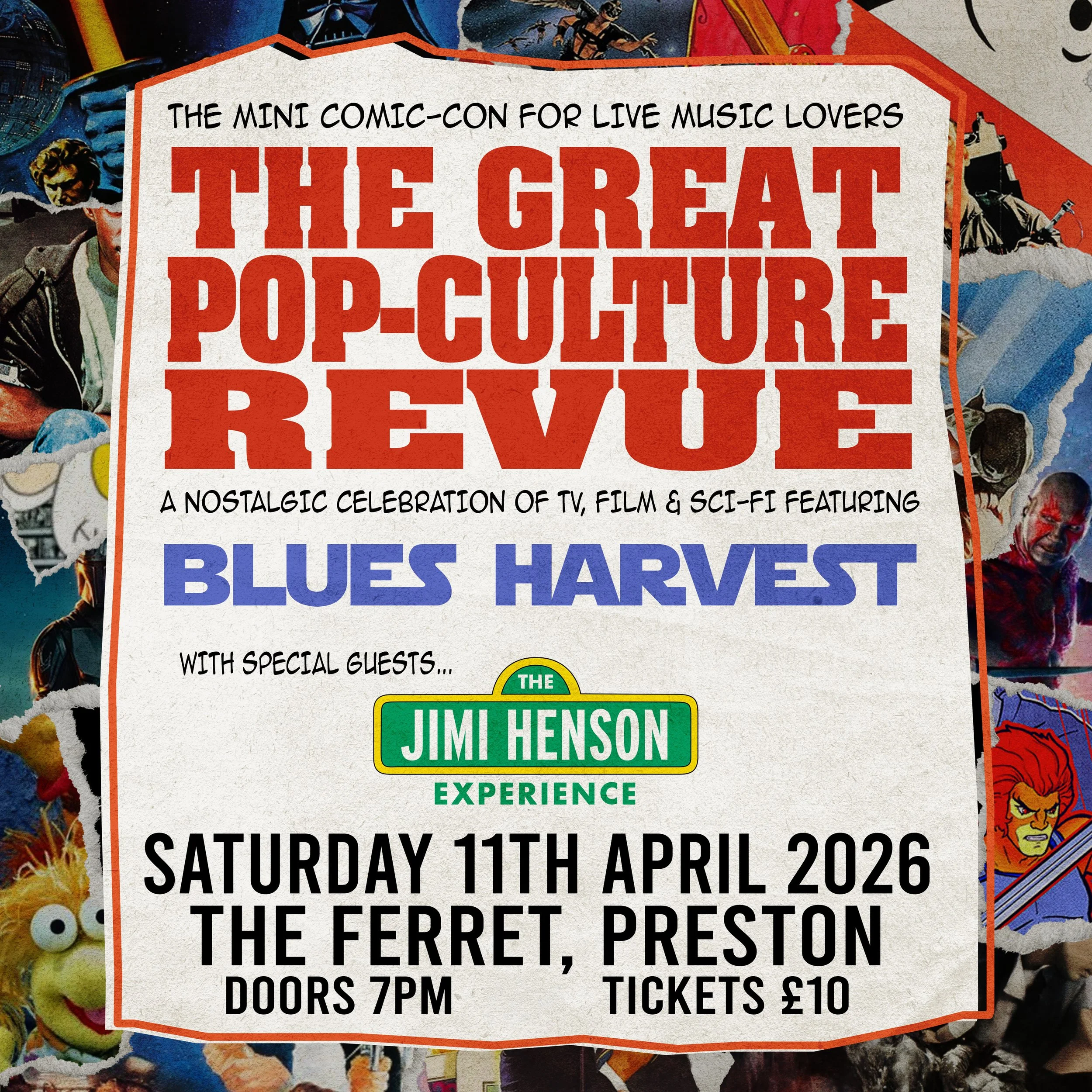 The Great Pop-Culture Revue ft Blues Harvest &amp; The Jimi Henson Experience