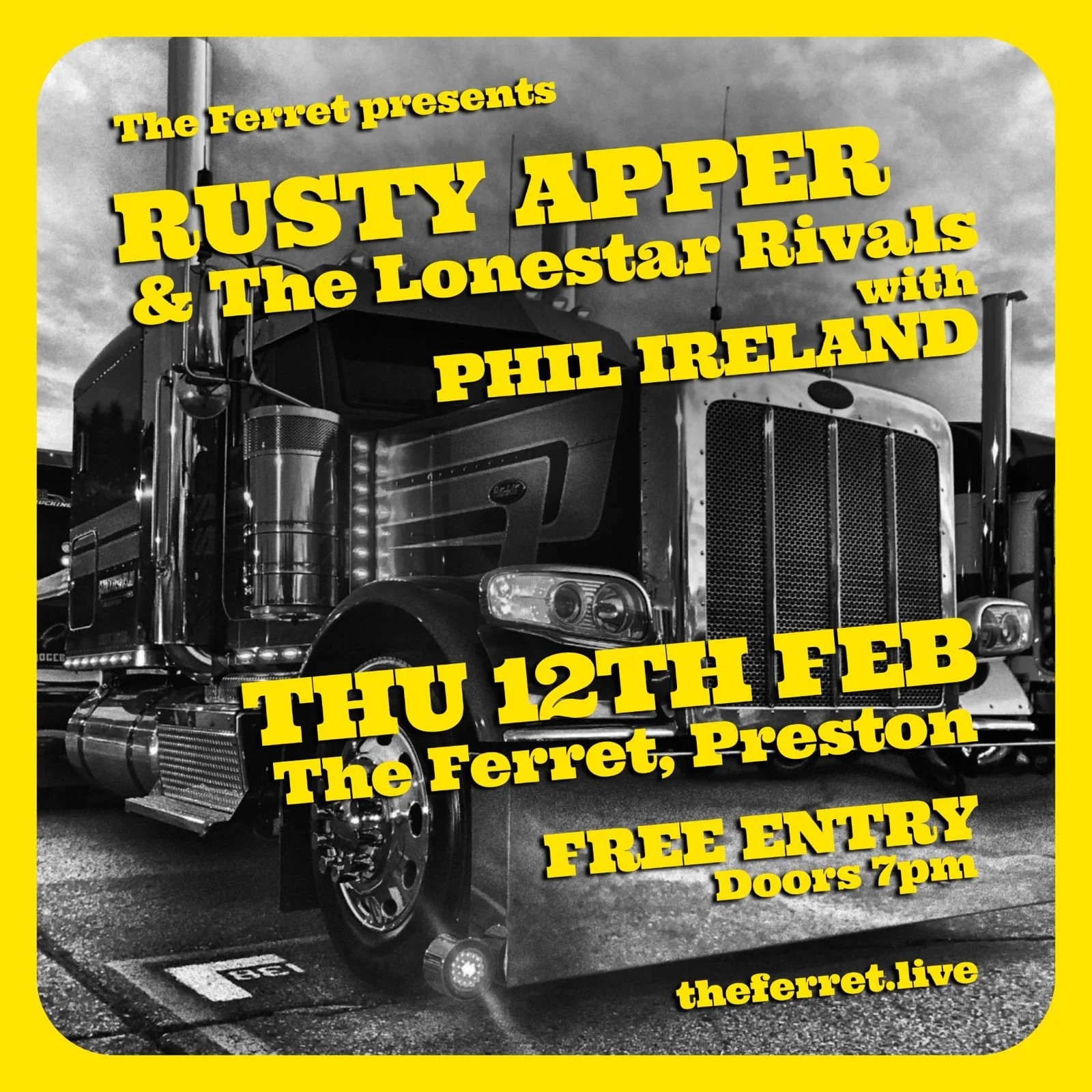 Rusty Apper &amp; The Lonestar Rivals + Phil Ireland