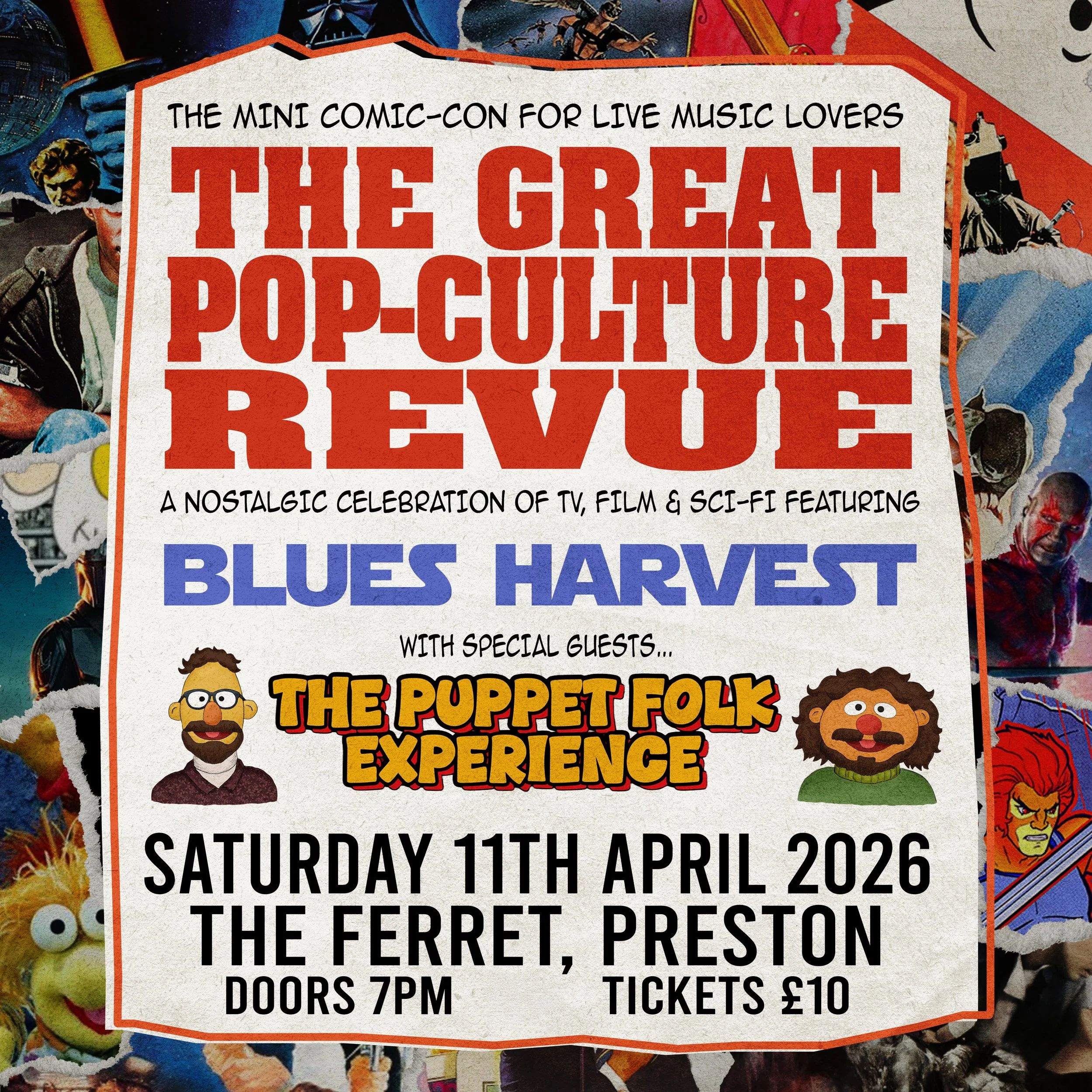 The Great Pop-Culture Revue ft Blues Harvest &amp; The Puppet Folk Experience