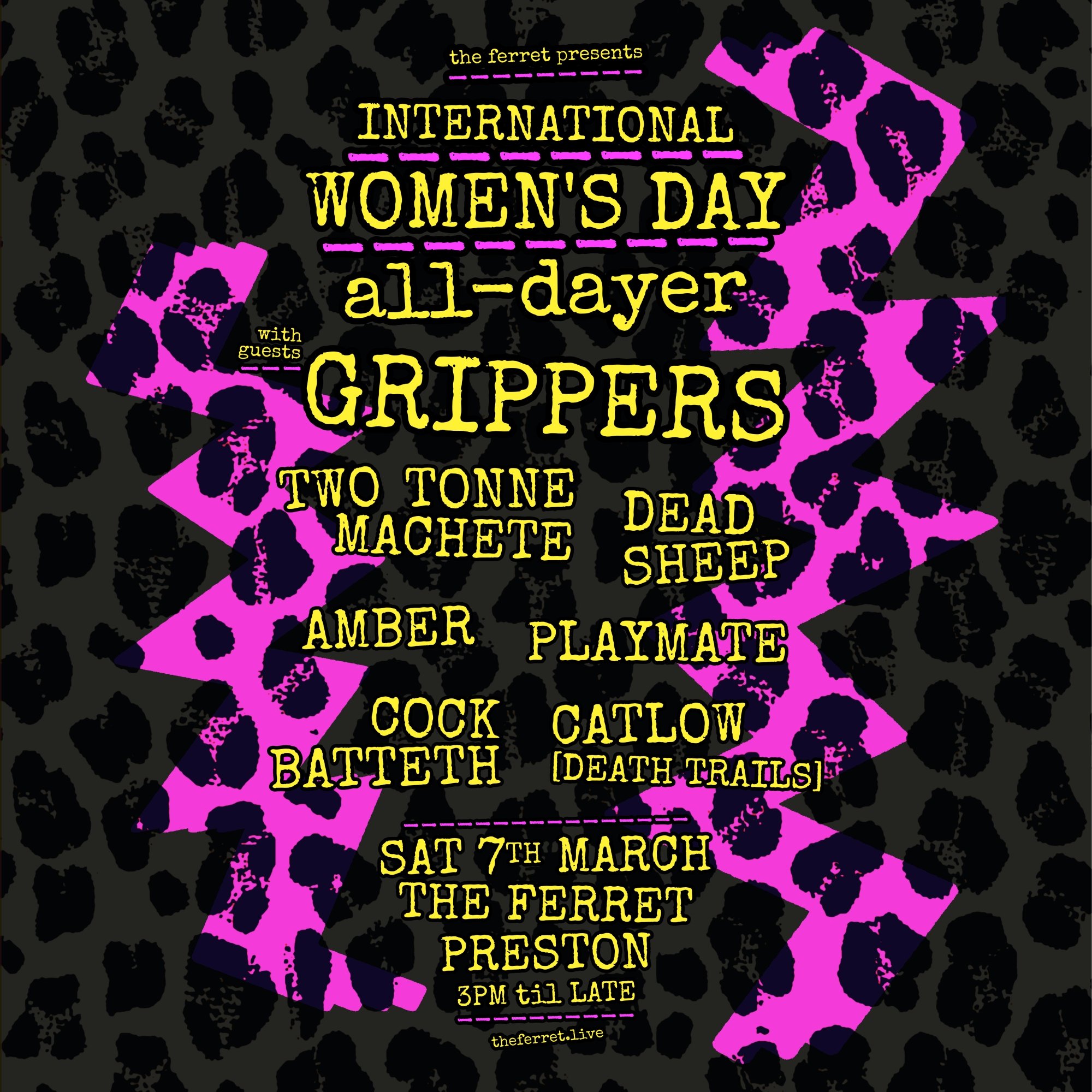 IWD All-Dayer ft GRIPPERS + Two Tonne Machete + Dead Sheep + Amber + Playmate + MORE!