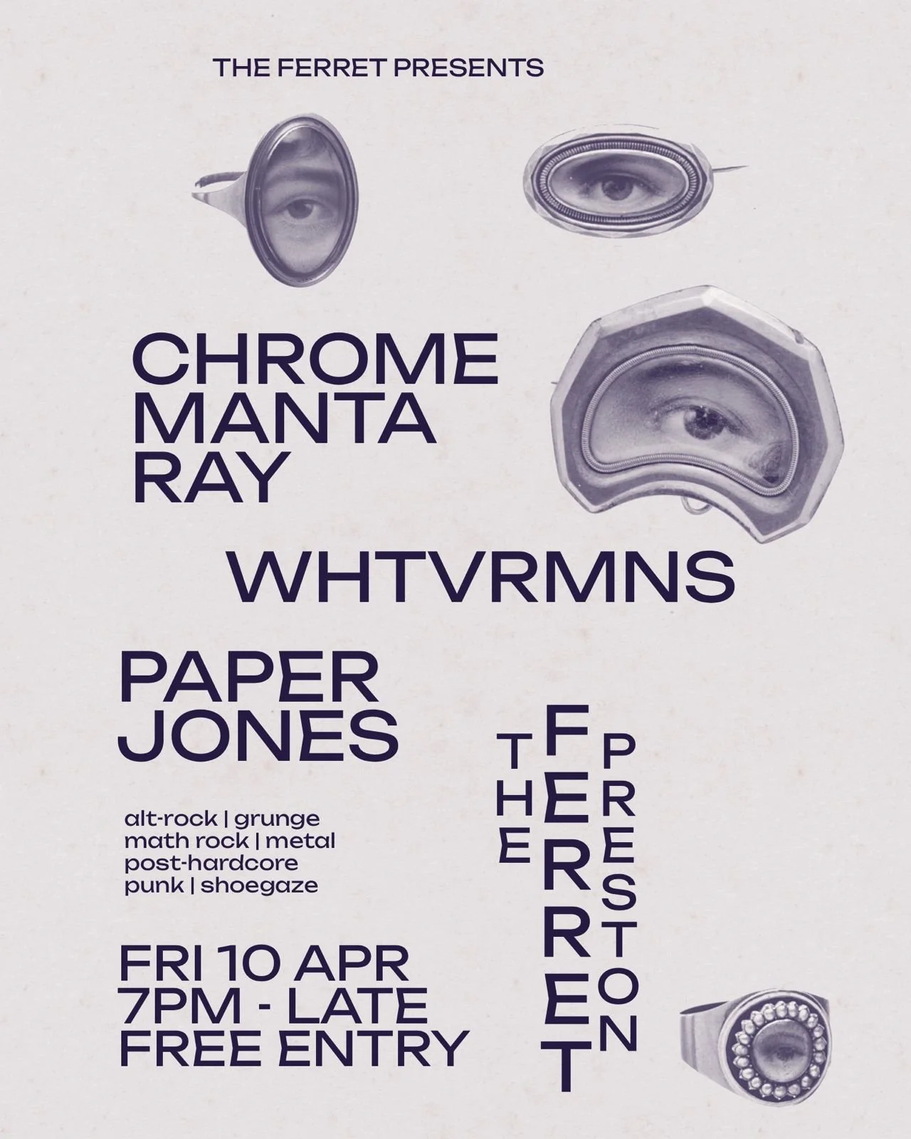 CHROME MANTA RAY + WHTVRMNS + PAPER JONES