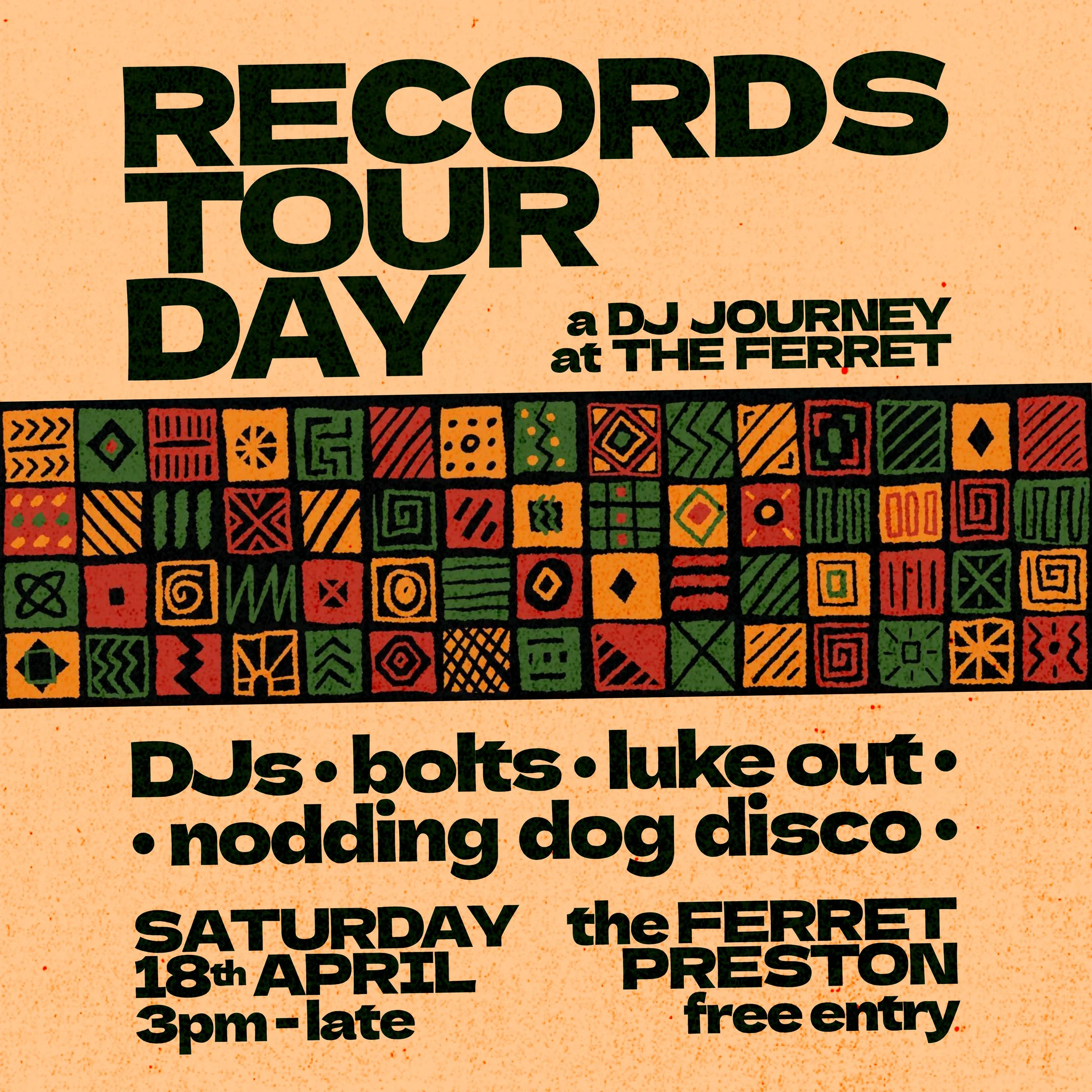 RECORDS TOUR DAY - A DJ Journey ft Bolts // Luke Out // Nodding Dog Disco