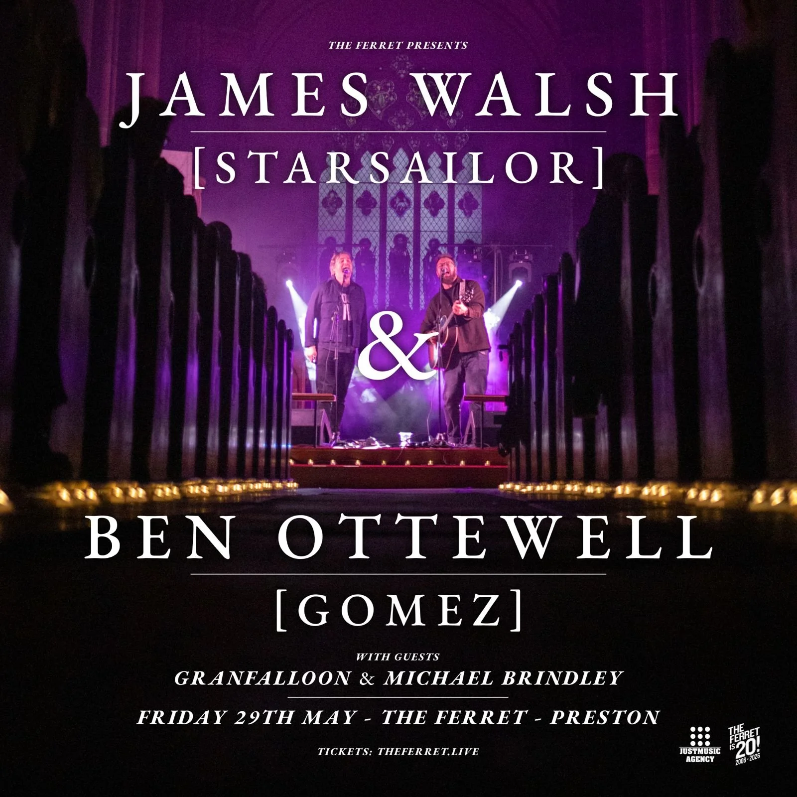 James Walsh (Starsailor) &amp; Ben Ottewell (Gomez) w/ Granfalloon &amp; Michael Brindley