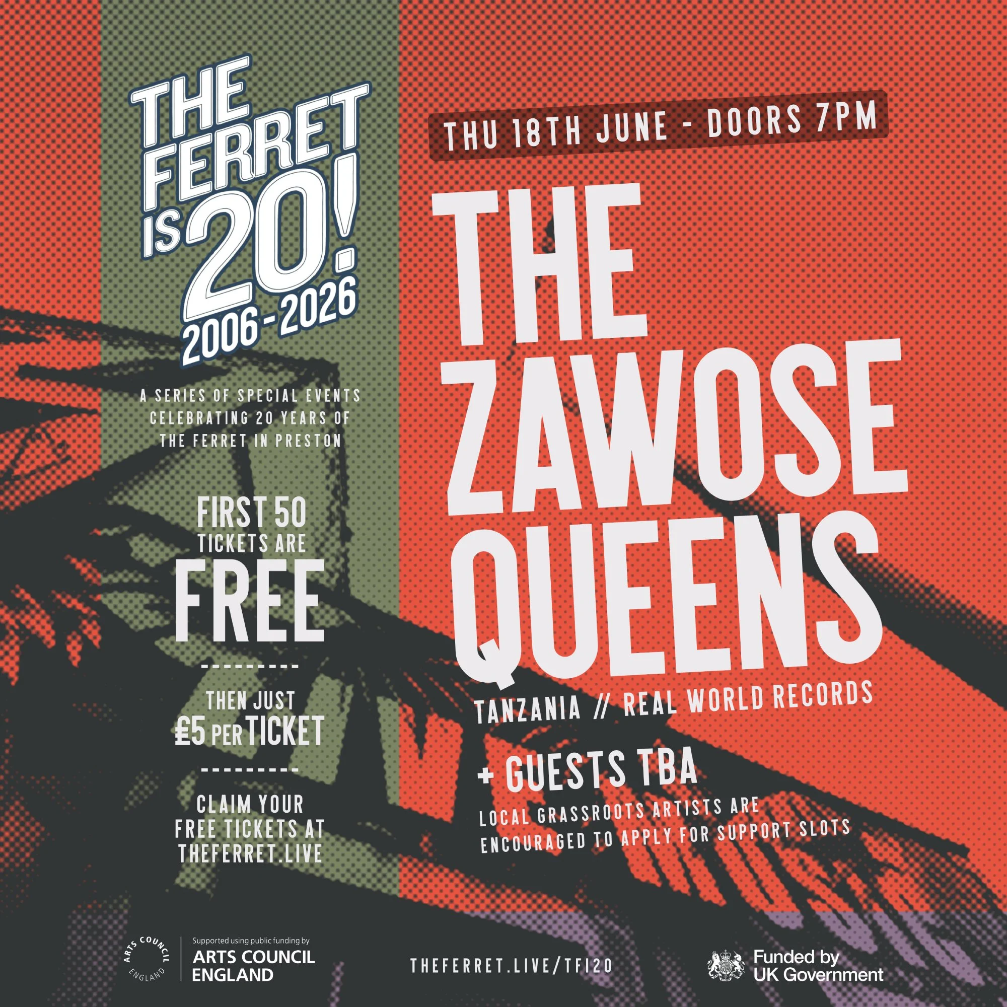 THE ZAWOSE QUEENS (Tanzania) + guests // THE FERRET is 20!