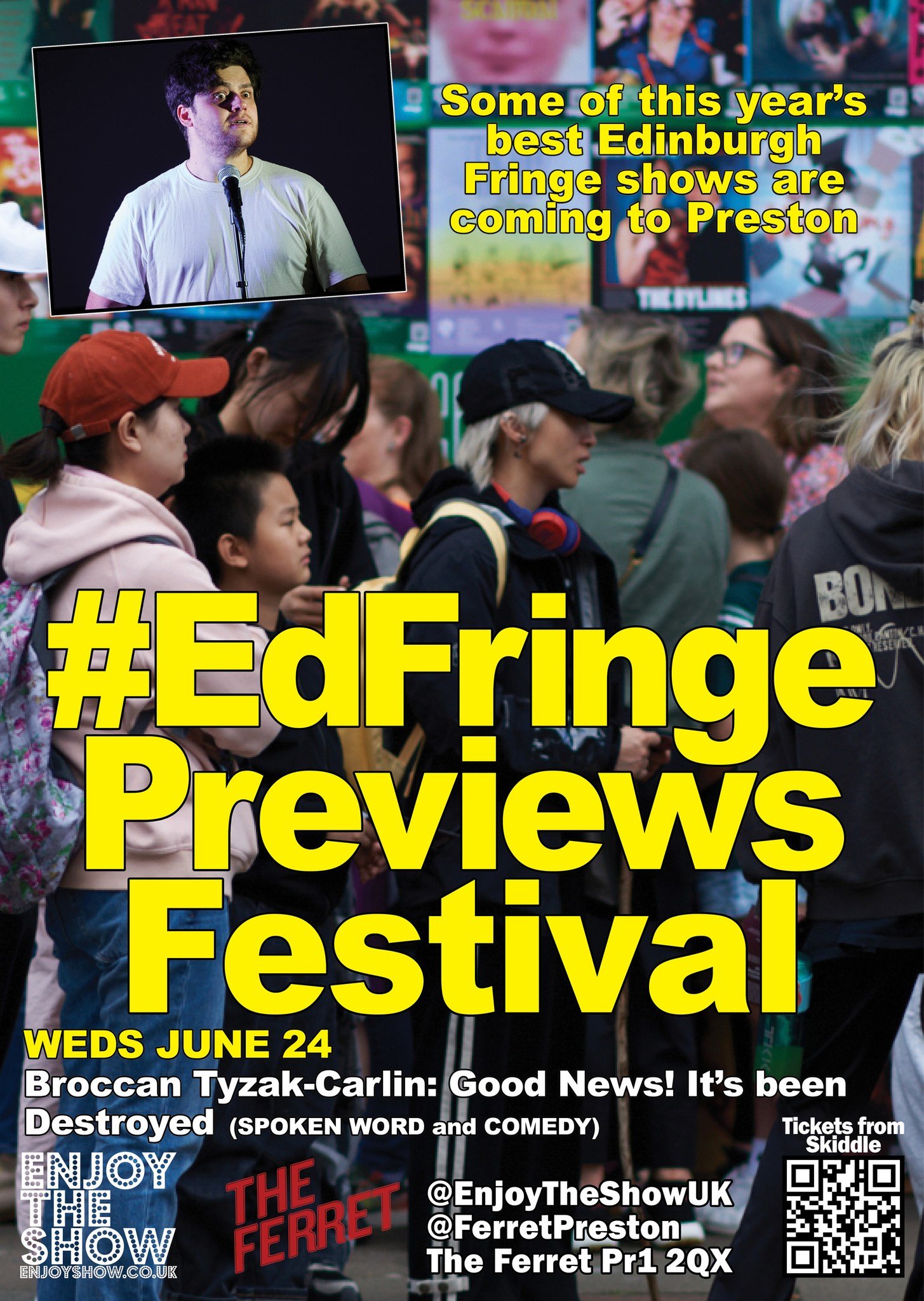 Ed Fringe Previews - Bróccán Tyzack-Carlin: Good News! It's Been Destroyed