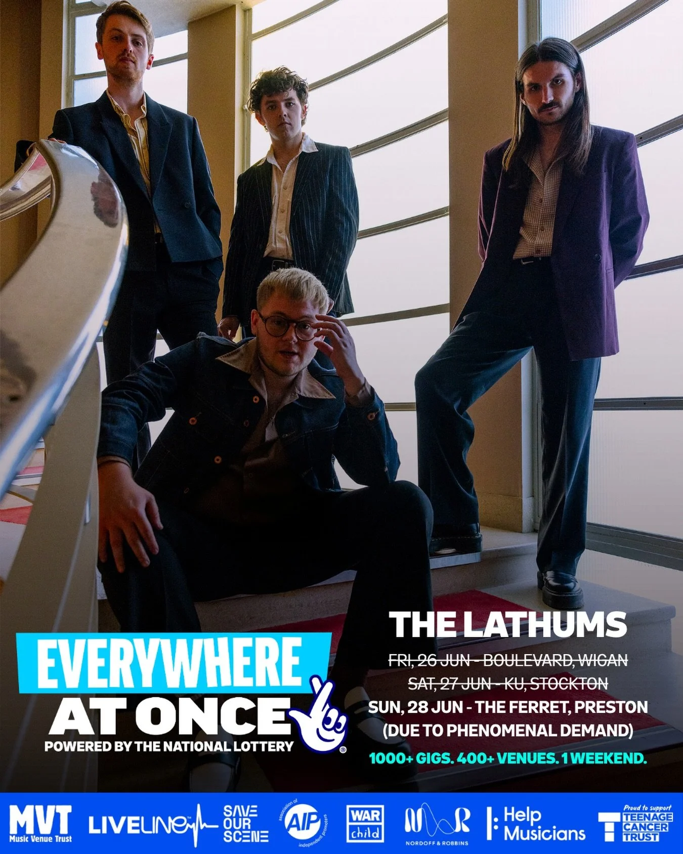 EVERYWHERE AT ONCE: The Lathums