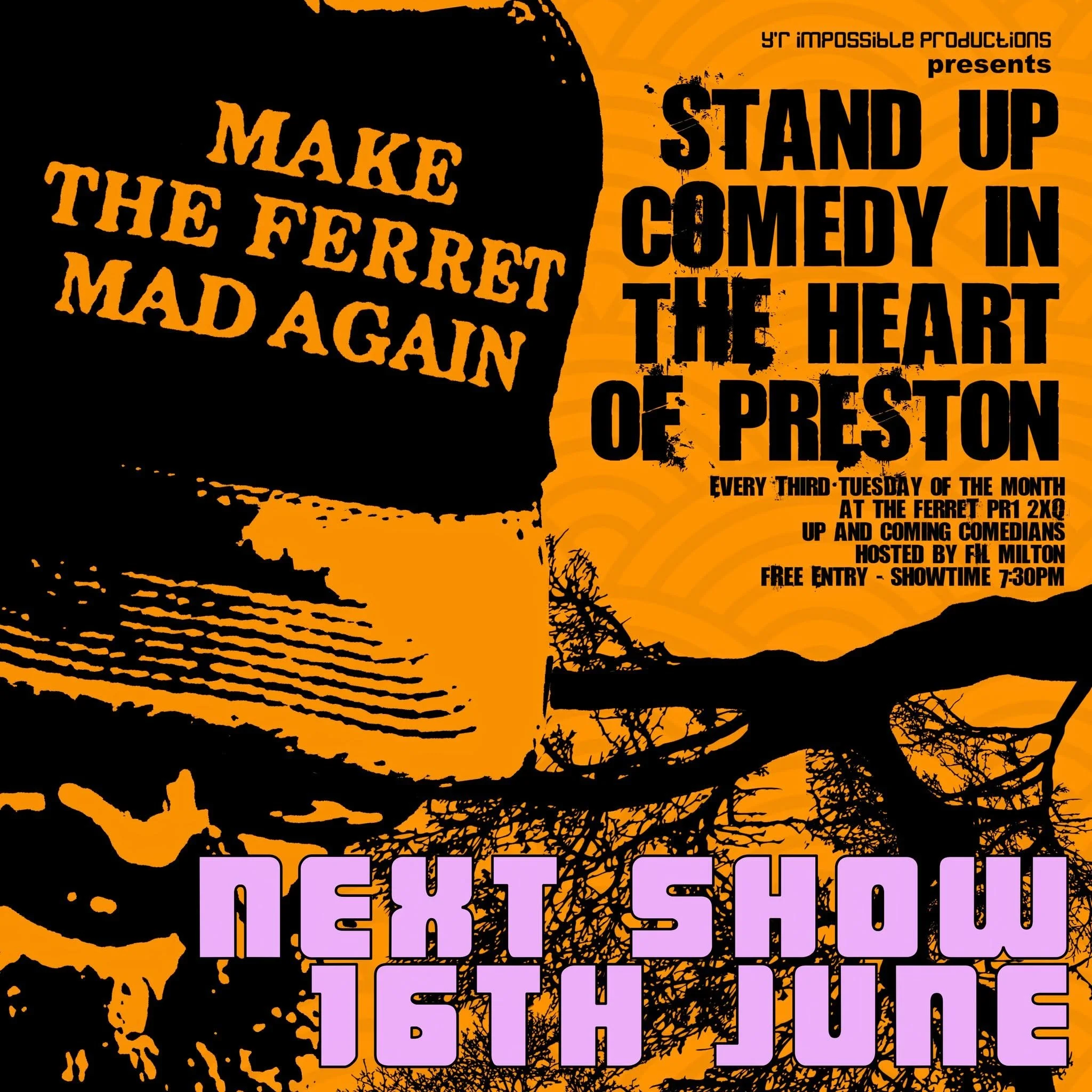 Free Entry Stand Up comedy - Make The Ferret Mad Again!