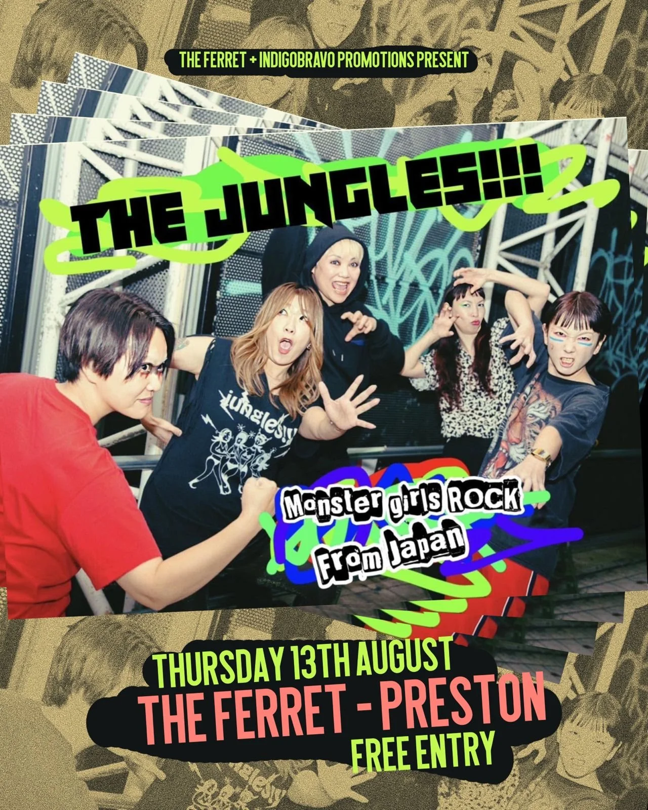 The Jungles!!! (Japan) + Las Fokin Biches (Mexico) + Sad Axe (Manchester)