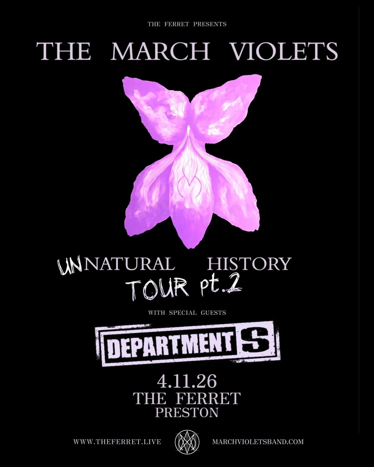 The March Violets - Unnatural History Tour Pt 2 w/ Department S