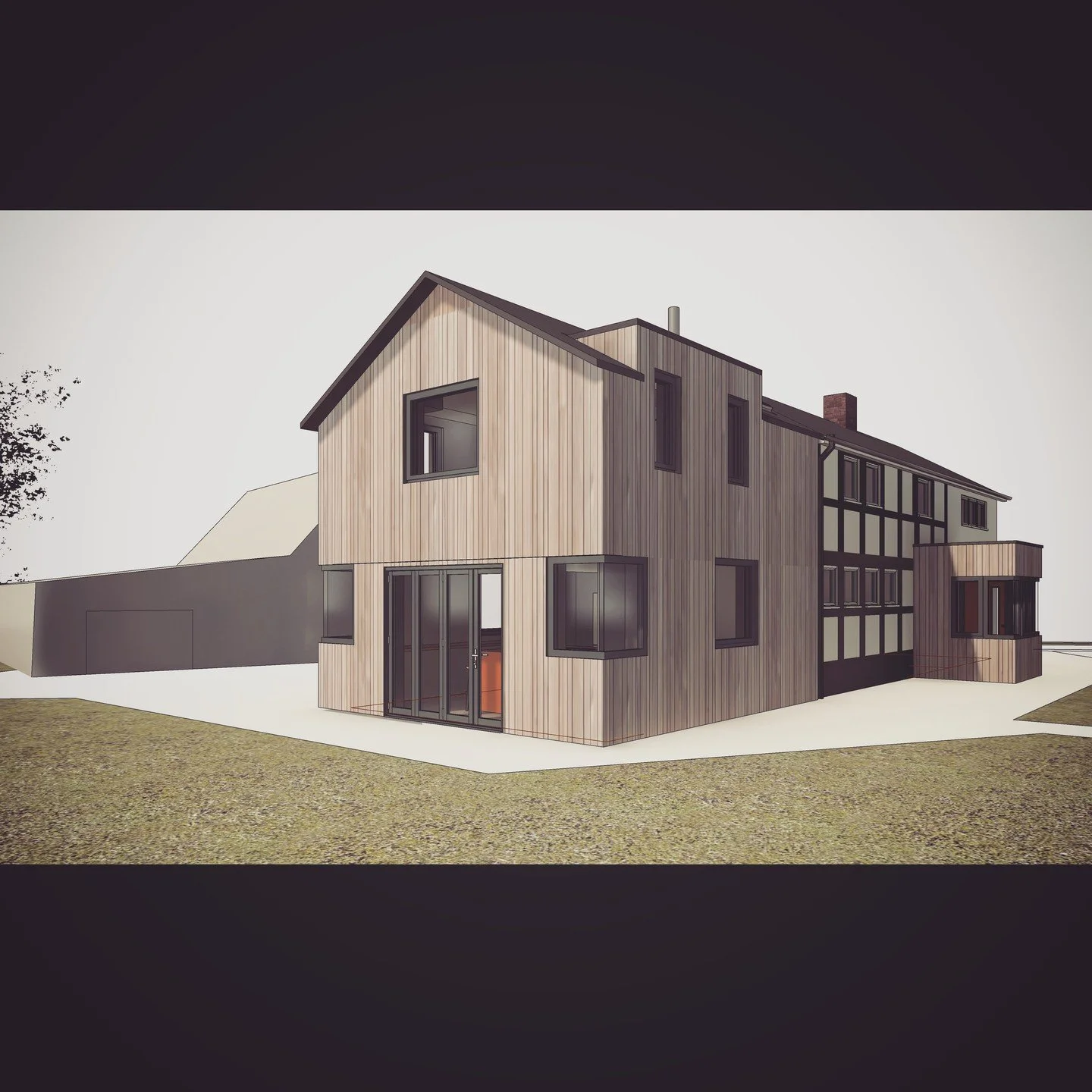 Good news! Another planning permission granted for this eco extension to a black and white oak framed cottage in Brobury, Herefordshire more info here: https://circlearchitecture.co.uk/work/pool-cottage-ncasj #sustainableliving #sustainablearchitectu