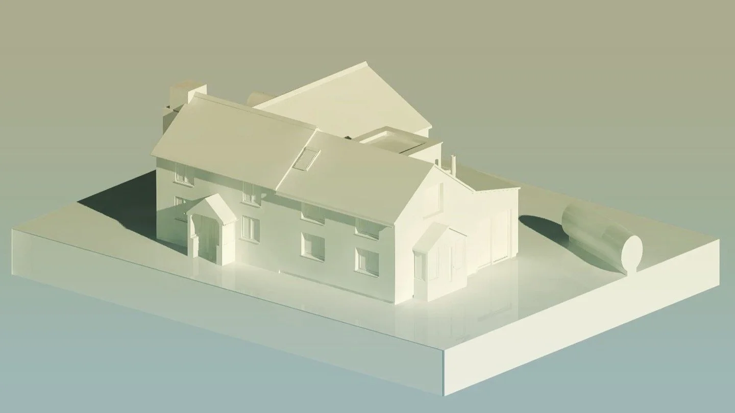 Planning permission granted for this eco extension to a small 'Lairage' or drovers cottage in Peterchurch, Herefordshire more info here: https://circlearchitecture.co.uk/work/rose-cottage #sustainableliving #sustainablearchitecture #ecoextension #arc