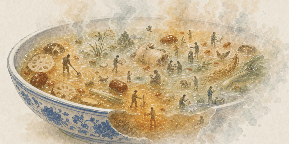 From Networks to Stew: A Visual and Conceptual Experiment