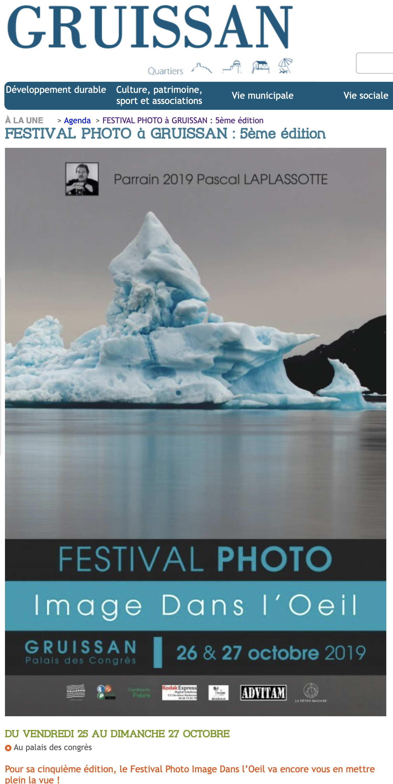 Parrain du Festival photographique de Gruissan ( 11 )