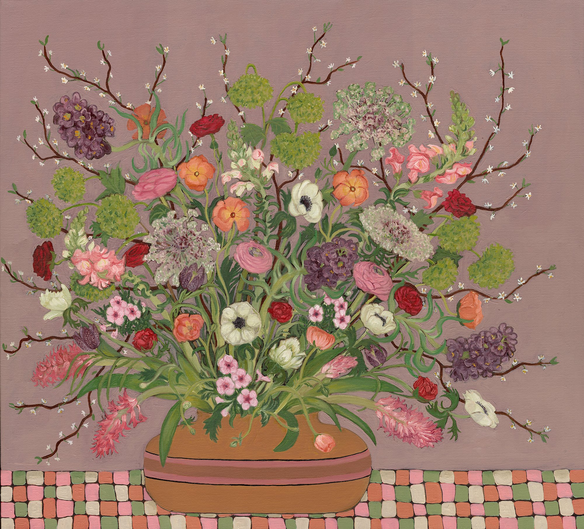 Lilac Wine, 2026.  97 x 107cm.