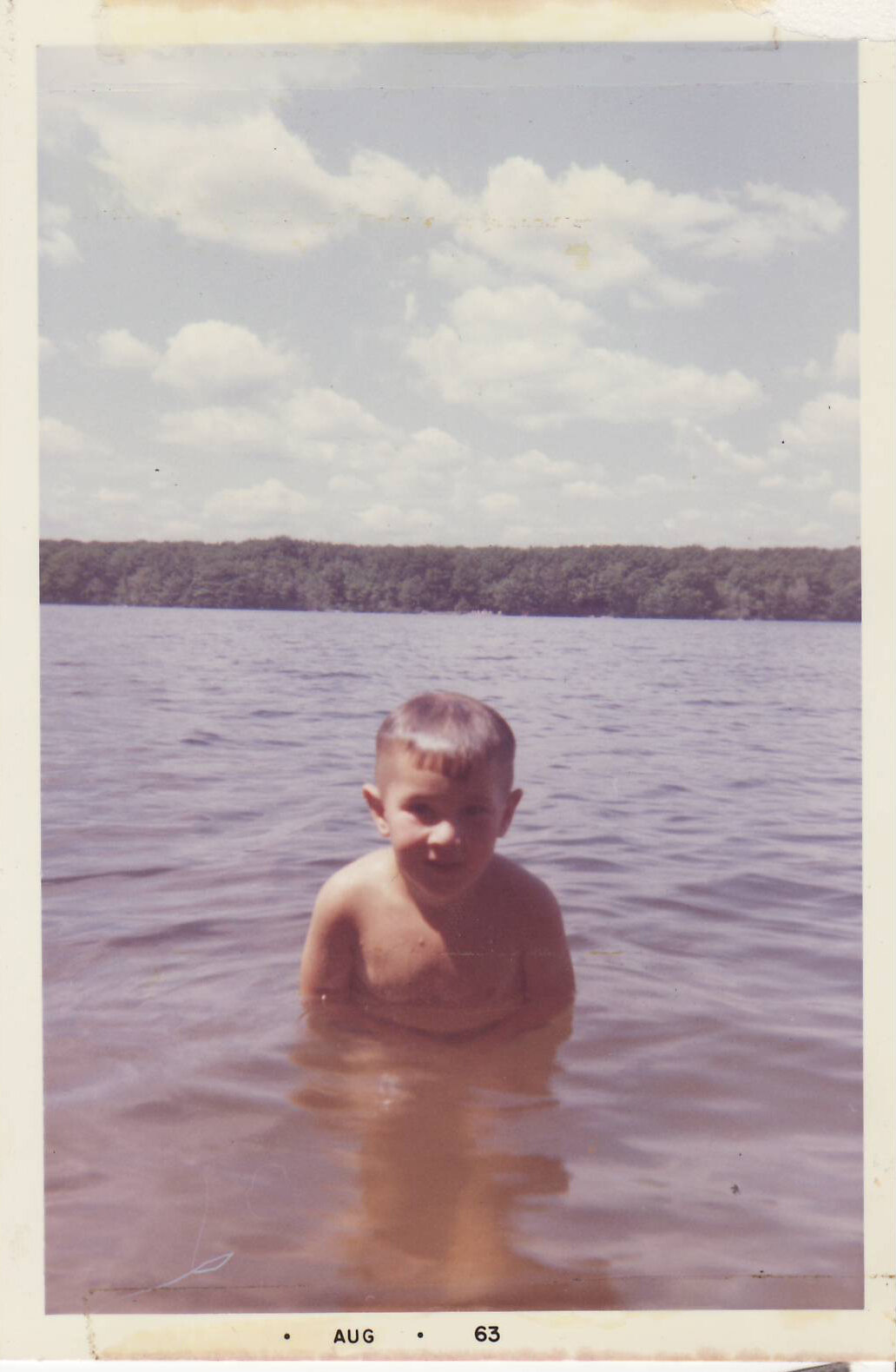 Steve LeClaire, swimming, 1963