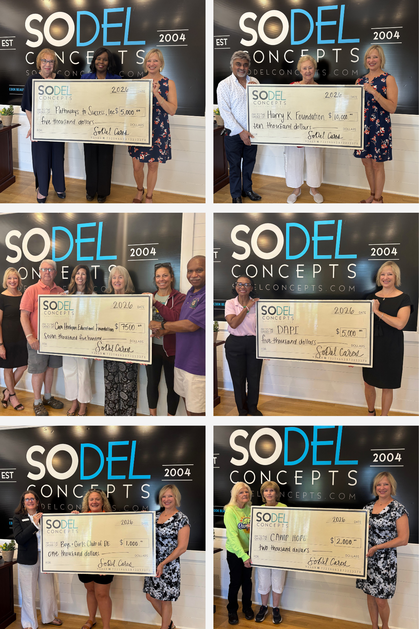 SoDel Cares Supports Southern Delaware: SoDel Cares supports over 25 local organizations this year