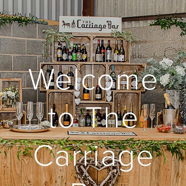 www.thecarriagebar.com Check out our website, it&rsquo;s been updated #mobilebar #ginbar #celebrationtime