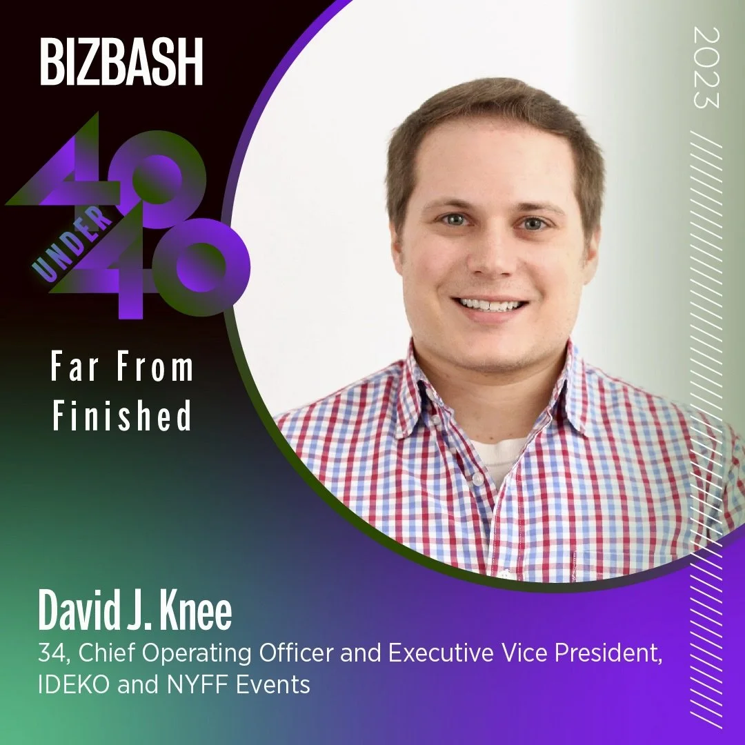 COO &amp; EVP David Knee Honored as a Member of BizBash’s 2023 40 Under 40 Class