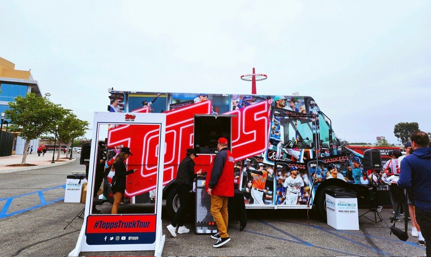 The 2024 Topps Truck Tour is in full swing! ⚾️ 🏟️ ⁠
⁠
From Miami to San Diego, the @topps Truck has already visited 6 @mlb ballparks on its journey to all 30 stadiums! Baseball fans can drop by for the ultimate fan experience featuring free cards, a