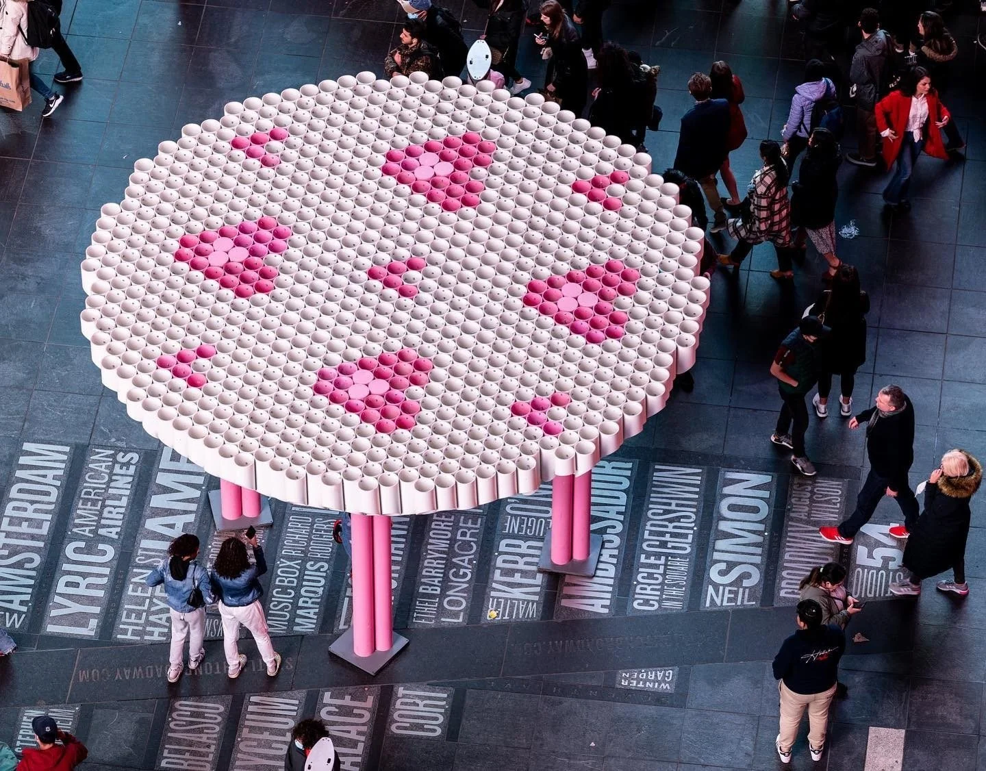 Love is in the air 💕⁠
⁠
This #ValentinesDay, we're reflecting on 'Bloom,' an eye-catching public art installation designed by @habitatwksp that our team fabricated and installed in #TimesSquare.⁠
⁠
Upcoming fabrication needs? Contact us via the link