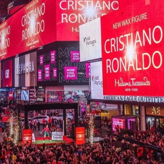 Large-scale product launch event with custom-fabricated environment and branded reveal moment for a premium brand activation in New York City