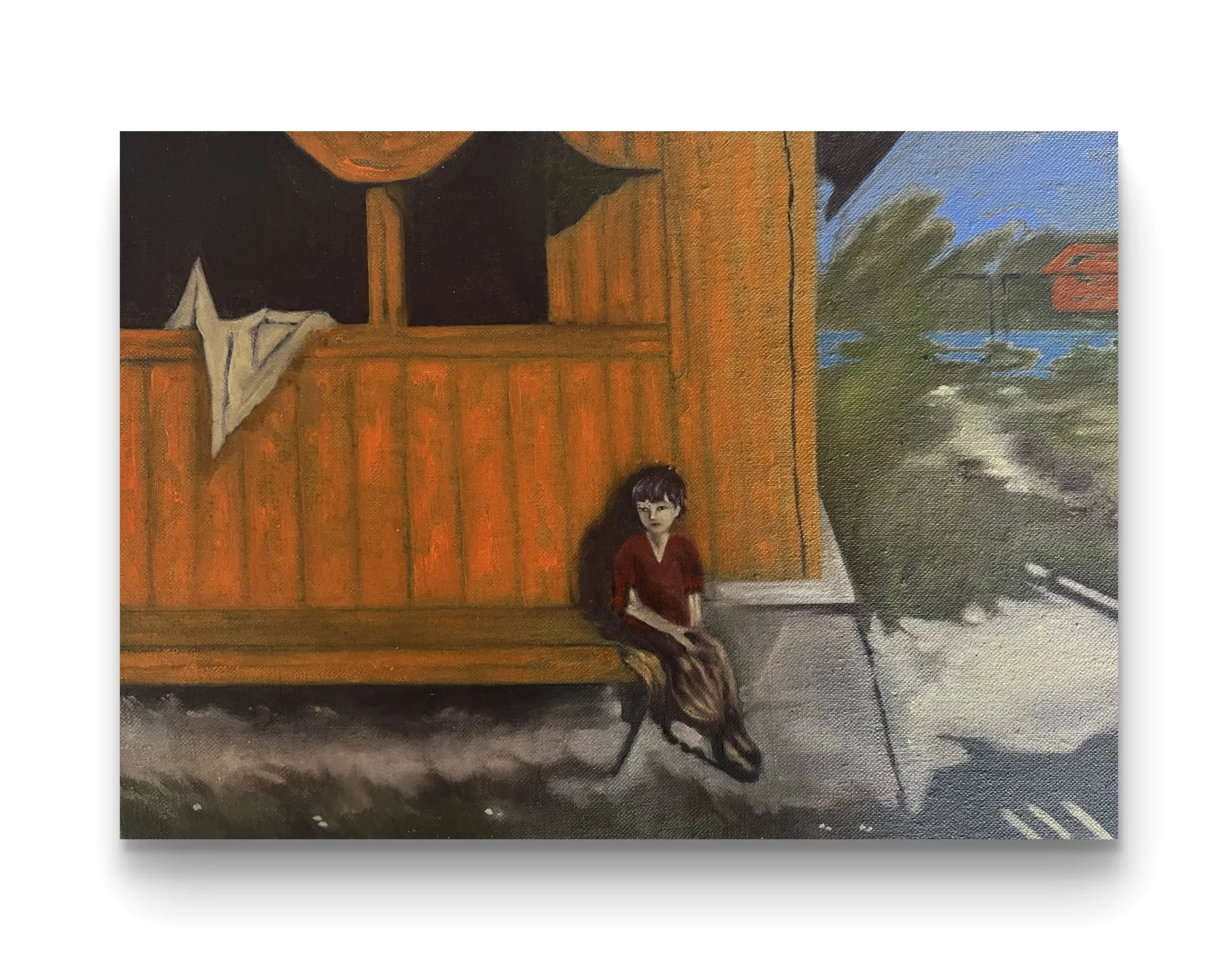  His little kingdom was no more, 2025  21cm x 30cm   oil on linen 